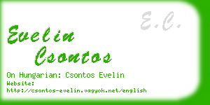 evelin csontos business card